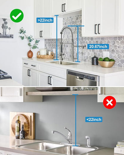 Fapully Commercial Single Handle Pull Down Sprayer Brushed Nickel Kitchen Faucet - Image 9