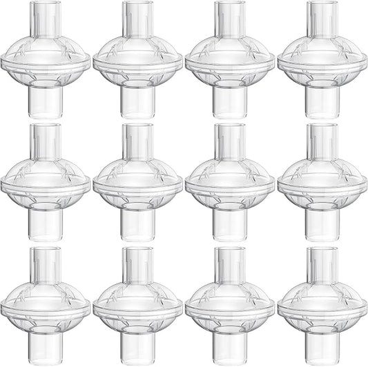 12-pack CPAP Inline Filter, Universal Inline CPAP Filter Compatible by WILERDA