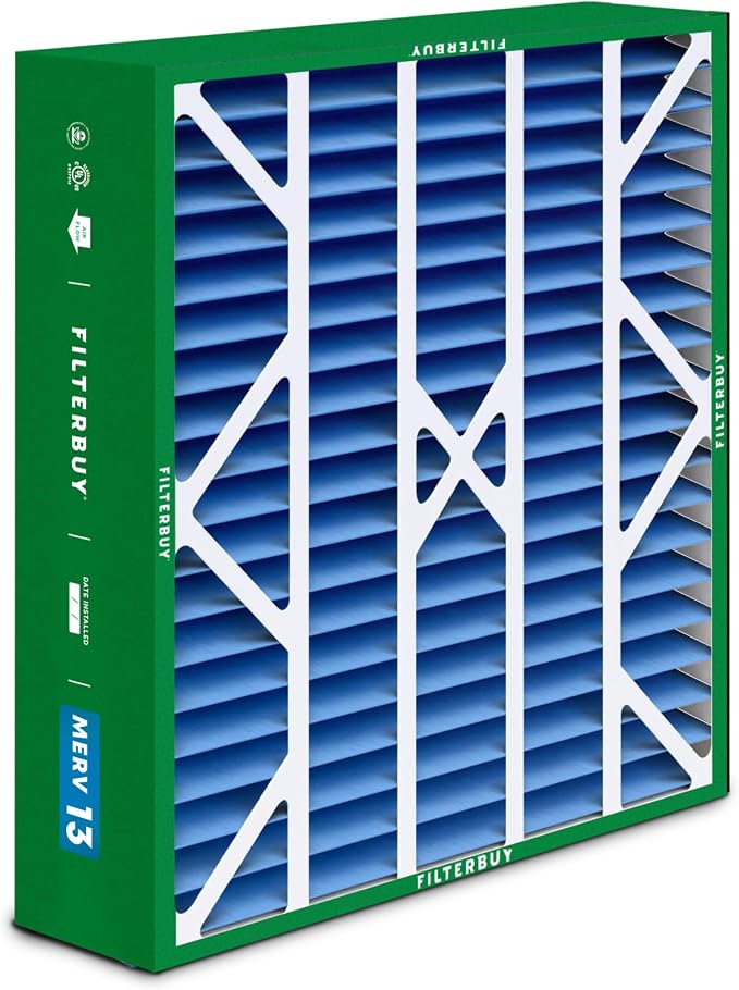 Filterbuy 20x25x6 Air Filter MERV 13 Optimal Smoke & Allergy Defense, Pleated - Image 8