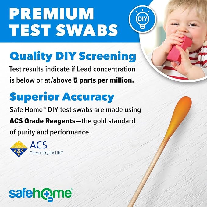Safe Home® Lead in Solids Combo Test Kit – 10 DIY Swabs + Optional Testing at - Image 3