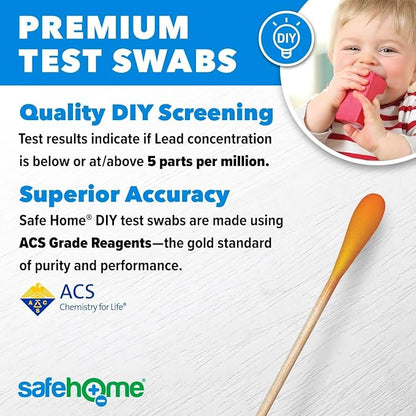 Safe Home® Lead in Solids Combo Test Kit – 10 DIY Swabs + Optional Testing at - Image 3