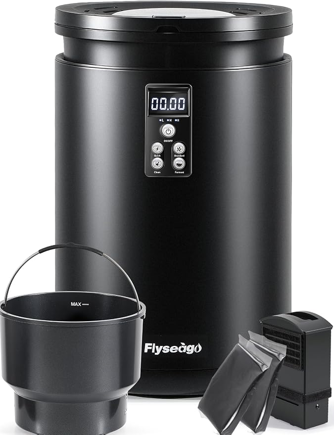 Electric Composter for Kitchen Smart Odorless Countertop Compost Bin Machine by Flyseago