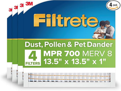 Filtrete 13.5x13.5x1 AC Furnace Air Filter, MERV 8, MPR 700, Tough on Pollen by Filtrete