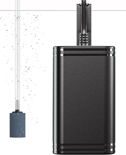 Pawfly Mini Aquarium Air Pump for 3-20 Gallon Nano Fish Tanks 15 GPH Oxygen by Pawfly