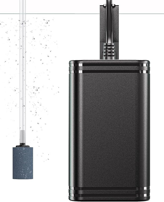 Pawfly Mini Aquarium Air Pump for 3-20 Gallon Nano Fish Tanks 15 GPH Oxygen by Pawfly