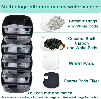 16-Set Aquarium Filter Replacement Media Compatible - Image 4