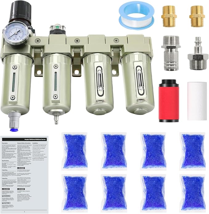 3/4" NPT Industrial Grade 4 Stage Air-Dryer-for-Compressor, by Variousaccessoriesavailable