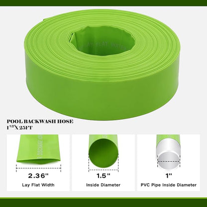 Eastrans 1-1/2'' x 25 FT Pool Backwash Hose - Image 2