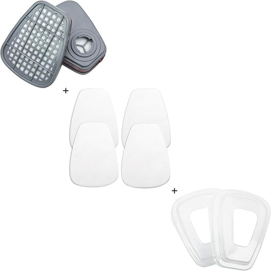 Replacement Carbon Filters for Respirator Masks, Protective Air Filtration by Tesoro