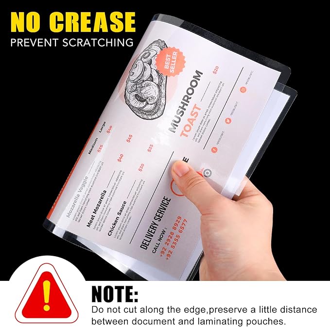 BURVAGY 300 Pack Laminating Sheets, 3 Mil, 9 x 11.5 Inches Thermal Laminating Pouches Lamination Sheet Paper for Laminator, Clear, Letter Size, Office and School Supplies