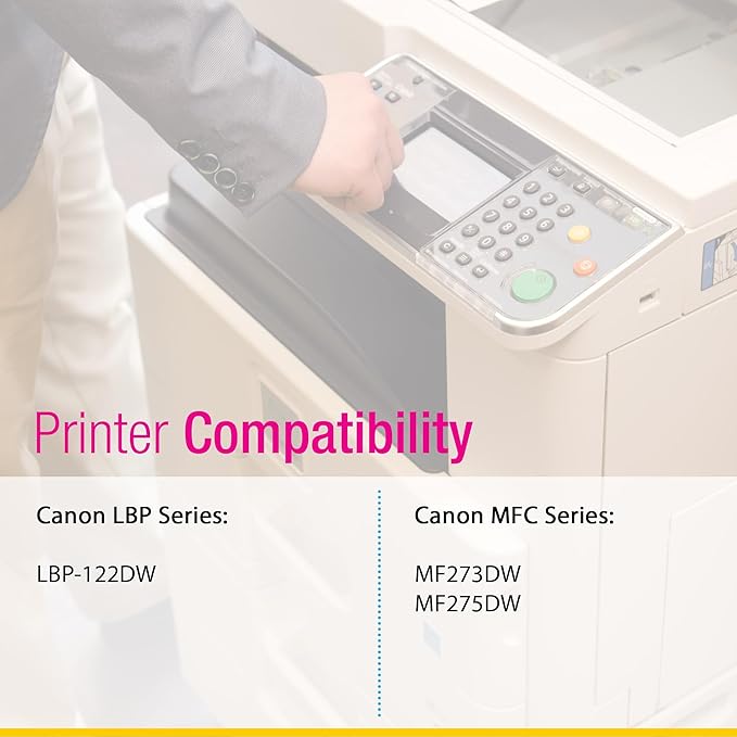 CS Replacement Compatible with Canon LBP 122DW Toner Cartridge 5645C001 to use with MF273DW LBP-122DW MF275DW (Black, 4-Pack)