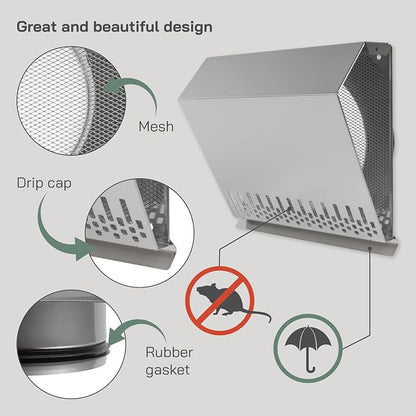 Vent Systems 8" Inch Air Supply Vent Cover - Image 3