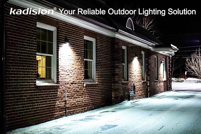 kadision 100W LED Wall Pack Light with Dusk-to-Dawn Photocell, 0-90° Adjustable Full Cutoff Outdoor Wall Light for House Yard Garage, 13000lm 5000K Daylight 100-277V ETL Listed