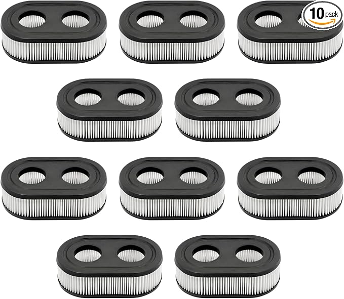 10 Pack 593260 Lawn Mower Air Filter 798452 334404 Replacement, Fit by HeptaFiltra