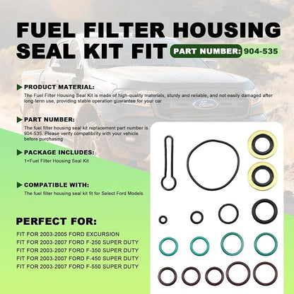 Fuel Filter Housing Seal Kit Fit - Image 4