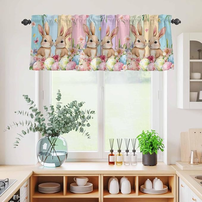 Easter Kitchen Curtains Set 3 Piece - Image 6