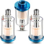 3 Pcs Compressed Air Filter Water Oil Separator 1/4 Inch NPT Inlet and Outlet by Mudder