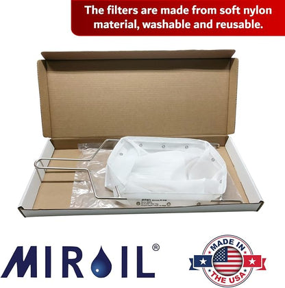 MirOil B6PS EZ Flow Deep Fryer Oil Filter Bag w/Frame – Reusable Grease Fryer - Image 3