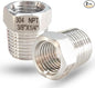 3/8" NPT Male to 1/4" NPT Female Hex Bushing Reducer, 304 Stainless Steel NPT by feyadaperonline