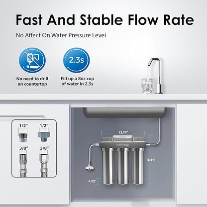 Waterdrop TST-UF 0.01μm Ultra-Filtration Under Sink Water Filter System - Image 6