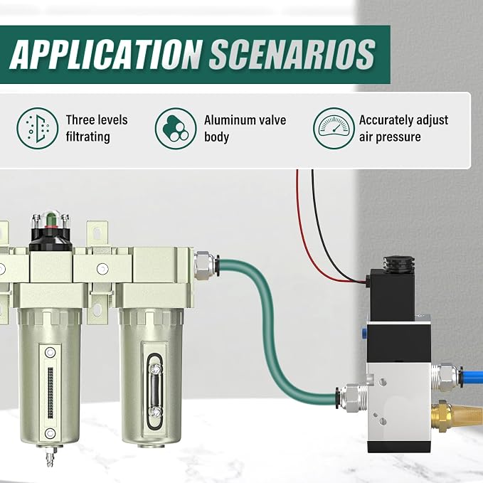 Industrial Grade 3-Stage Air Drying System, 1/2" NPT - Image 6