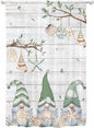 Sheer Curtains 72 Inches Long, Sage Green Gnomes Semi Sheer Curtains Light by Unknown