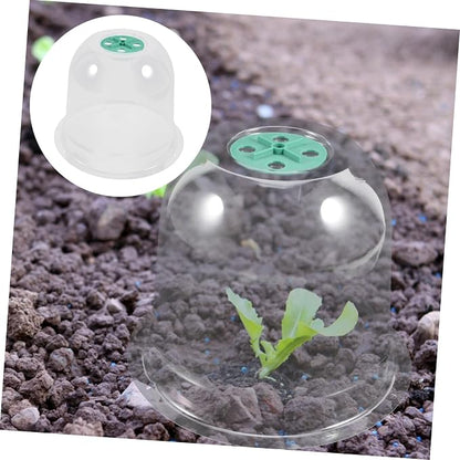 2pcs Small Garden Cloche Clear Plastic Humidity Domes - Image 9