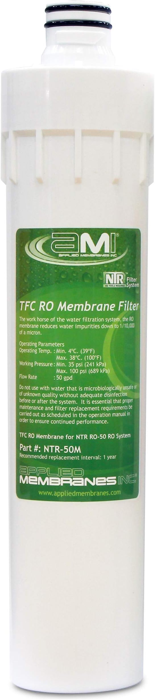 RO Membrane for Applied Membranes NTR RO System | NTR-50M Replacement Membrane by AppliedMembranesInc