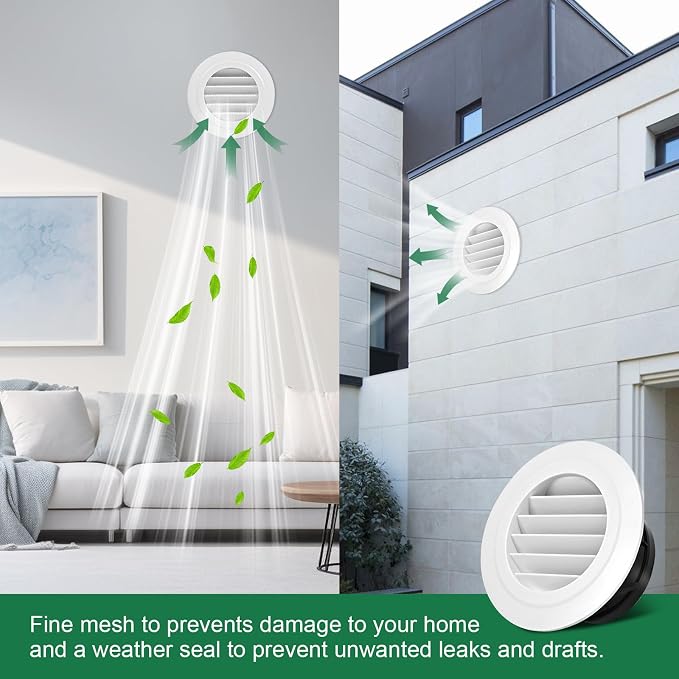 Soffit Vents 4 Inch, Round Exhaust Air Vent Cover - Image 6