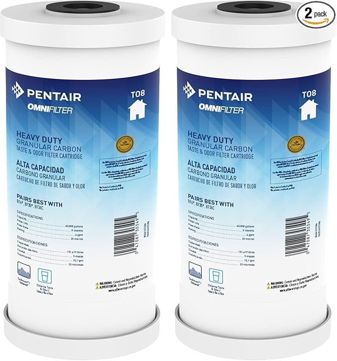 Pentair OMNIFilter TO8 Carbon Water Filter, 25 Micron | by PentairOmniFilter