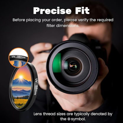 3Pcs UV+CPL+FLD Lens Filter Kit 62mm - Image 7