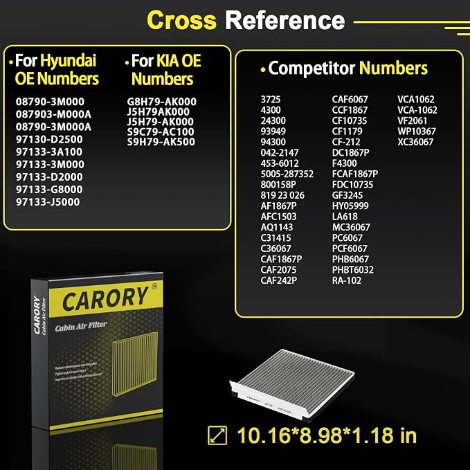Cabin Air Filter w/Activated Carbon - Image 3