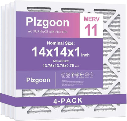 14x14x1 Air Filter MERV 11 MPR 1000 Pleated AC Furnace Filters by Unknown