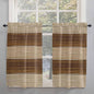 Retro Country Brown Wooden Board Window Valance Curtains, Farmhouse Gradient by IDOWMAT