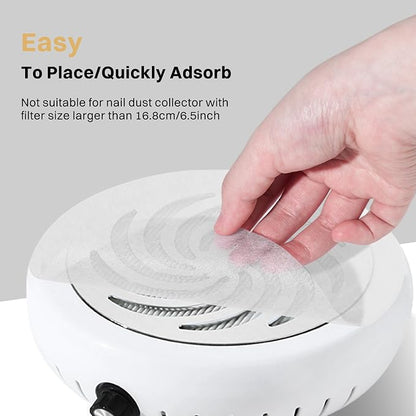 200 Sheets Nail Dust Collector Filter Paper Disposable Nail Dust Filters - Image 6