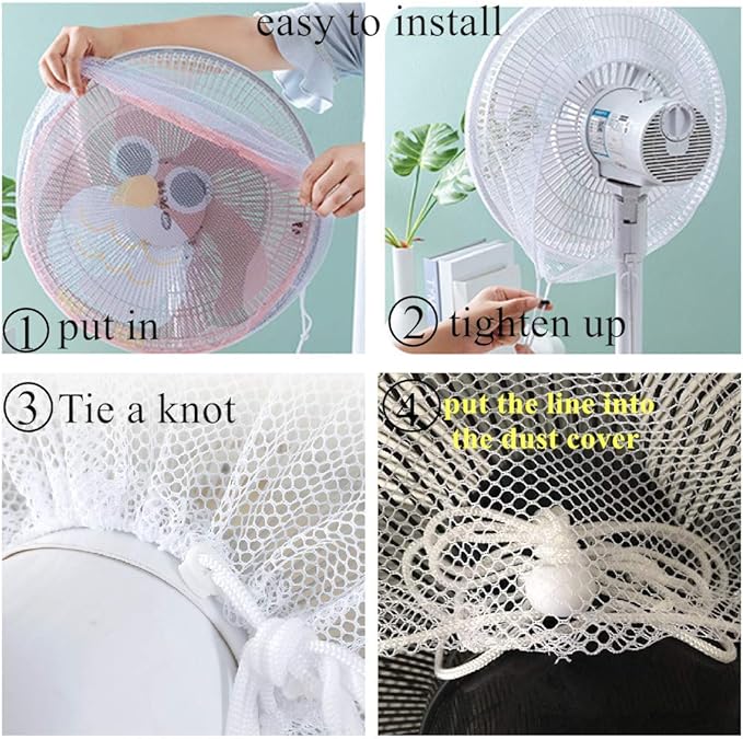 2 Pack - 18" Fan Safety Protection Cover, Kid Children Baby Finger Protect Fan - Image 6