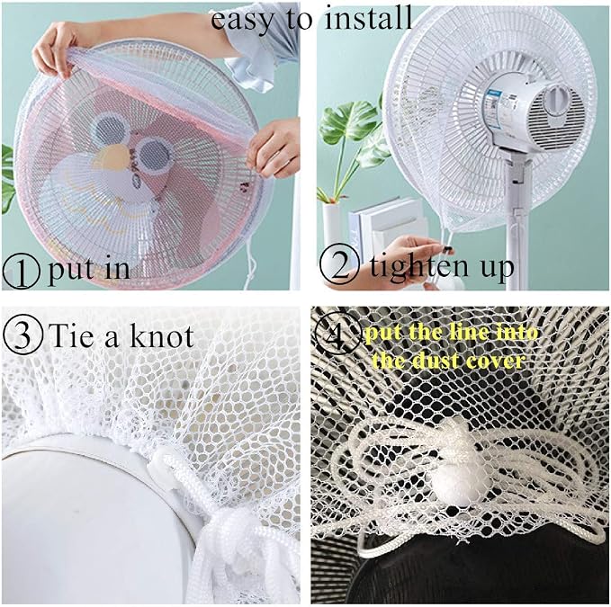 2 Pack - 18" Fan Safety Protection Cover, Kids Finger Protect Fan Net Guard - Image 6