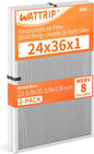 2-Pack 24x36x1 MERV 8 Reusable & Washable Electrostatic Air Filters by BreatheSmartLiveClean