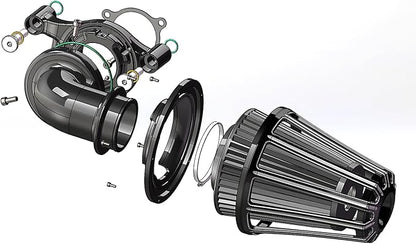 Big Sucker cone Air filter intake by ForHarleyAccessories