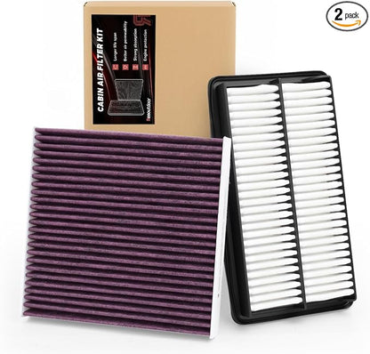 Engine & Upgrade Cabin Air Filter Kit Compatible by Reeoutdoor