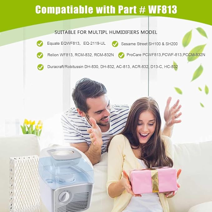6 Pack WF813 Humidifier Filters Wick Replacement Compatible - Image 2