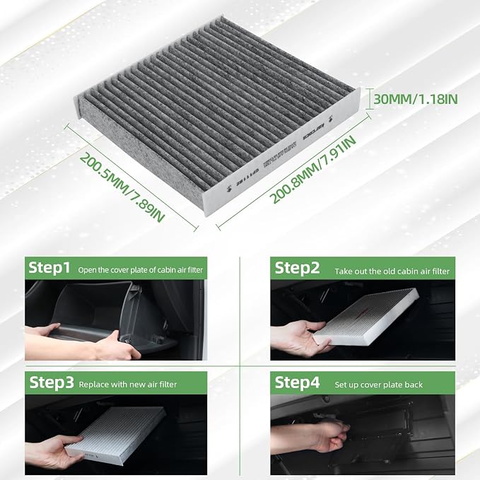 CF11182 Cabin Air Filter With Activated Carbon Compatible with Honda Civic - Image 7