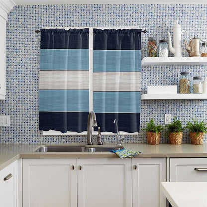Vintage Country Woodcuts Window Valance Curtains, 2 Panel - Image 8