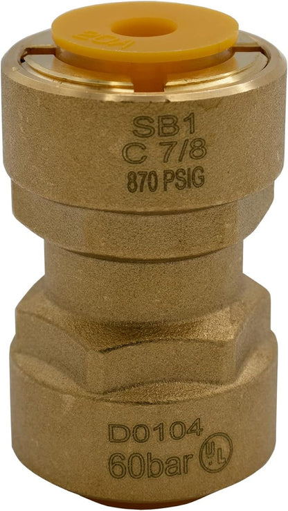 Supplying Demand SB1 7/8 Inch Quick Connect HVAC Brass Coupler Fitting by SupplyingDemand