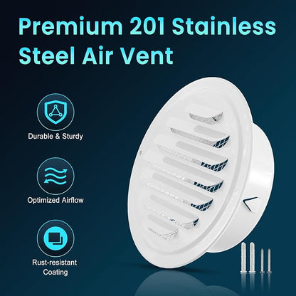 HG Power 4 Inch Stainless Steel Soffit Vents Cover - Image 5