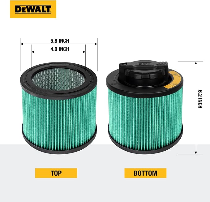 DEWALT Shop Vac Filter, HEPA Vacuum Filter Replacement DXVC4003, Shopvac Filter - Image 5