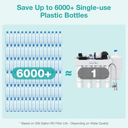 SimPure T1-100 Reverse Osmosis Water Filter, Near 0 TDS Reverse Osmosis System - Image 5