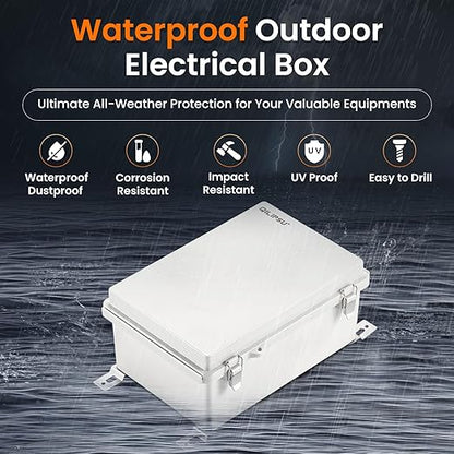QILIPSU Waterproof Junction Box IP67 Outdoor Plastic Electrical Project - Image 2