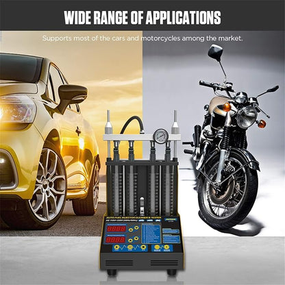 AUTOOL Ultrasonic Fuel Injector Cleaner Tester Support Petrol Motorcycle - Image 8