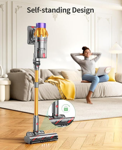 SunSare X7A Cordless Vacuum Cleaner, Upgraded 550W/45Kpa Cordless Stick Vacuum - Image 4